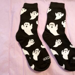 Halloween Ghost Socks One Size "New"